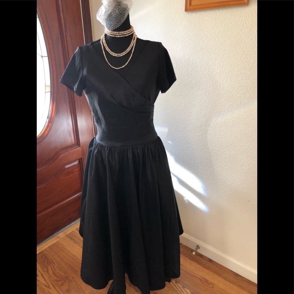 COUTURE  SATIN DRESS - Picture 3 of 6